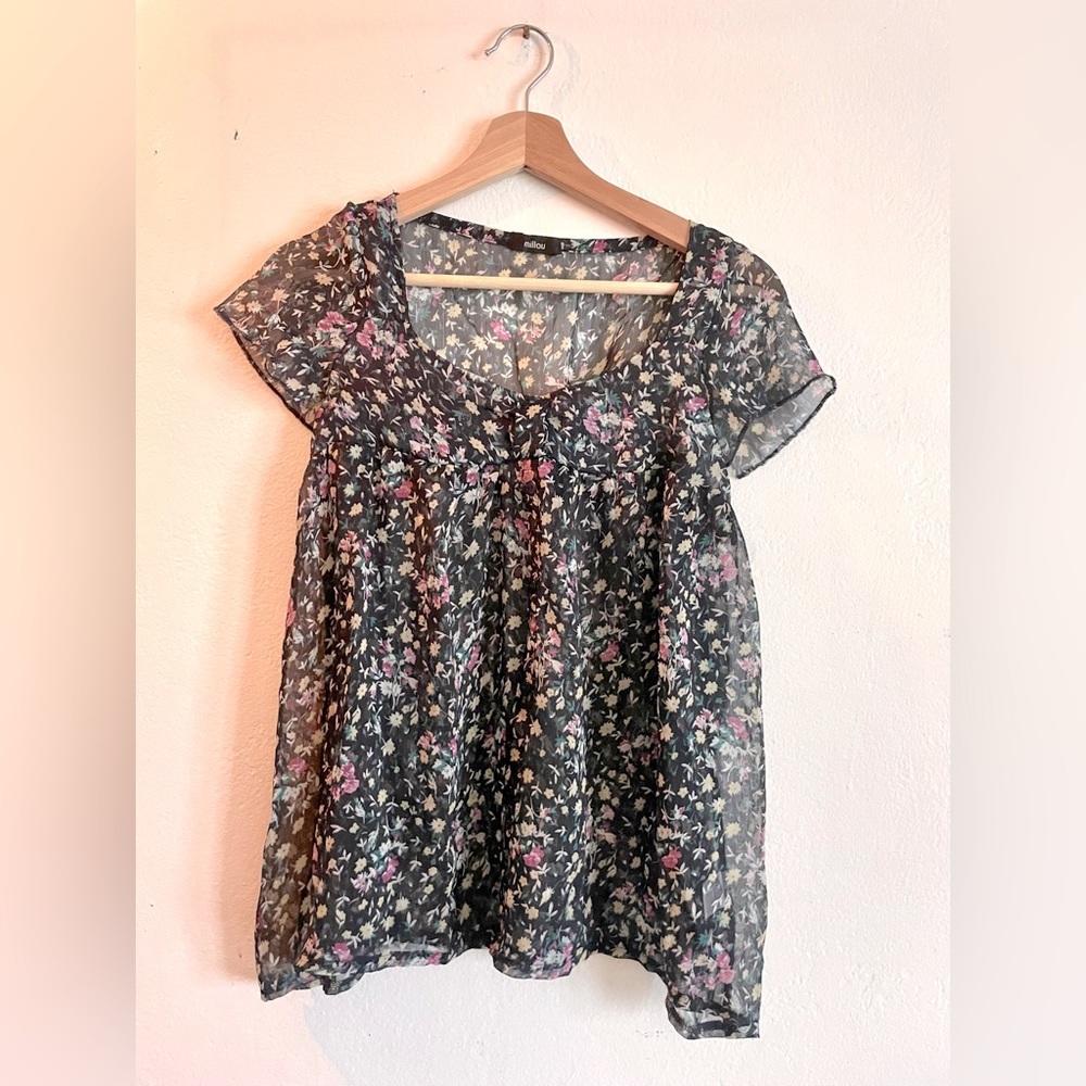 LF Floral Chiffon Top